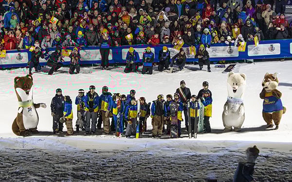 Tina, Milo and the freestyle show: a party in the heart of Livigno