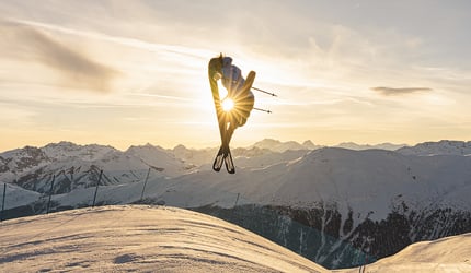 THE OLYMPIC FLAME PASSES TROUGH LIVIGNO